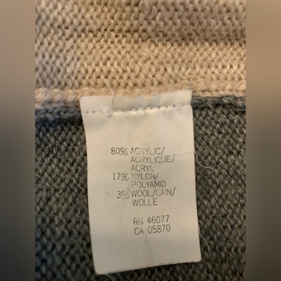 Esprit vintage sweater vest 80’s diamond gray tone - Picture 8 of 8